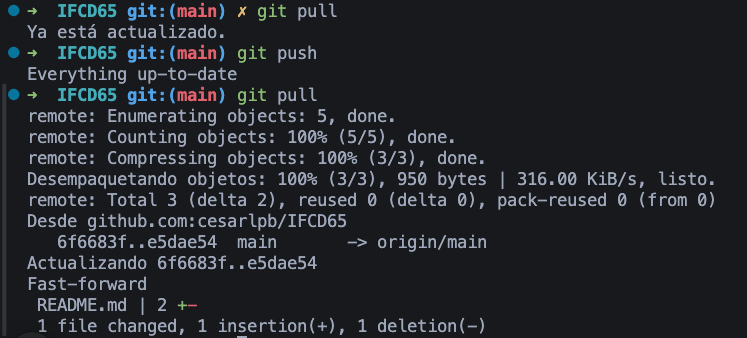 git pull sin conflictos